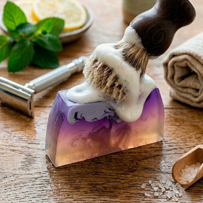 Jabón Afeitado Y Depilación 100g. Evita Irritación Y Cortes. Glicerina Vegetal Y Aceite De Aguacate. Aroma Gentleman_3