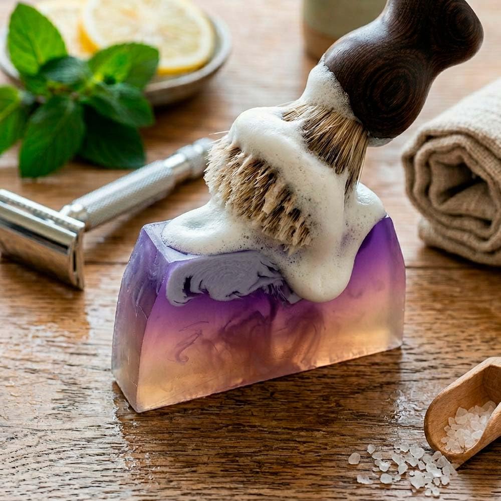 3 Jabón Afeitado Y Depilación. Evita Irritación, Cortes. Glicerina Vegetal Y Aceite De Aguacate. Gentleman Sport Pomelo_5
