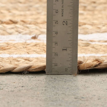 Dutch Lifestyle Alfombra Jaipur Classic Redonda Natural Y Crema 150 Cm_2