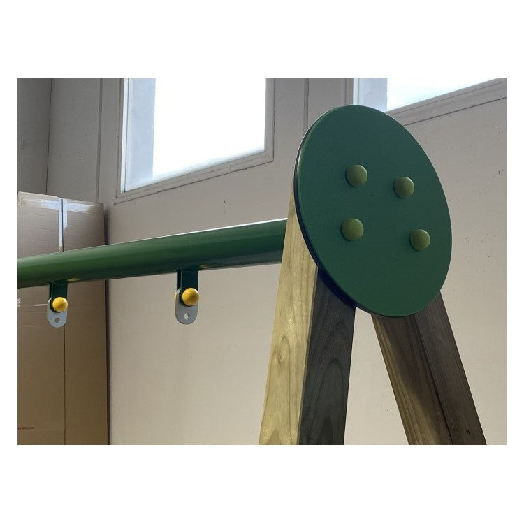 Columpio Doble De Madera Masgames Draco (asientos Mixtos) Superficie De Arena, Tierra O Cesped._4