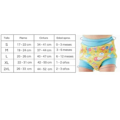 Fato de Banho Happy Nappy Tesouro Escondido Splash sobre