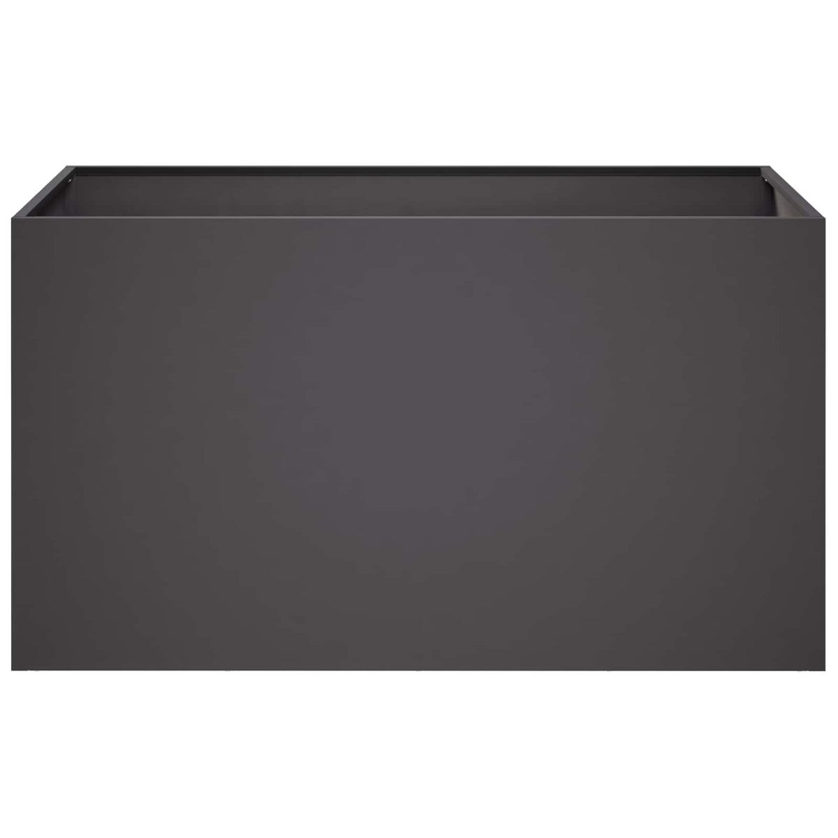 Macetero De Jardín 2 Uds. Negro 100 X 50 X 50 Cm_3