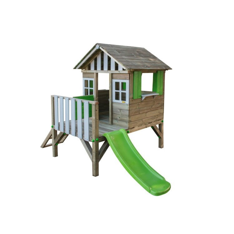 Casita De Madera Masgames Lollipop Elevada Verde._0