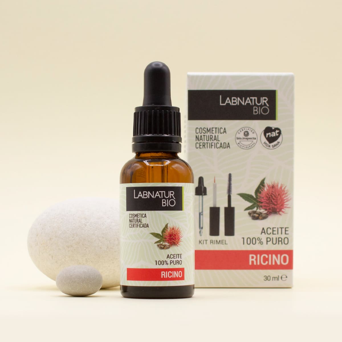 Aceite de Ricino Labnatur Bio 30 ml + Kit Rímel | Pestañas, Cejas, Cabello y Uñas | Nutre y Fortalece | Vegano_2