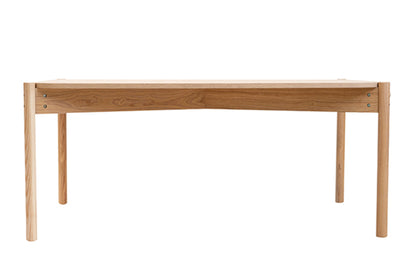 Mesa De Centro Rectangular Escandinava Para Salón Madera De Pino Beige 90x45x48cm- Muebles De Salón_2