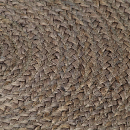 Vidaxl Alfombra De Yute Tejida A Mano Redonda Gris 120 Cm / Vetonek_4
