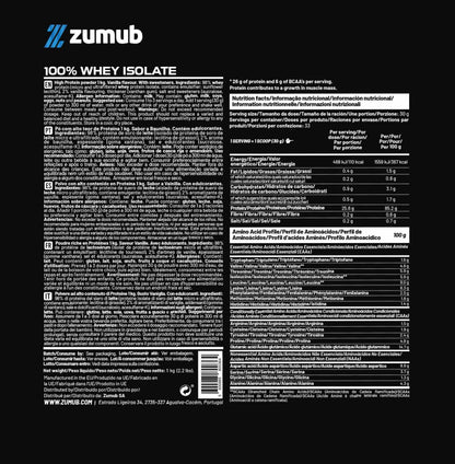 Zumub 100% Whey Isolate 1 Kg - Vainilla_1