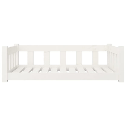 Vidaxl Cama Para Perros Madera Maciza De Pino Blanco 95,5x65,5x28 Cm_3