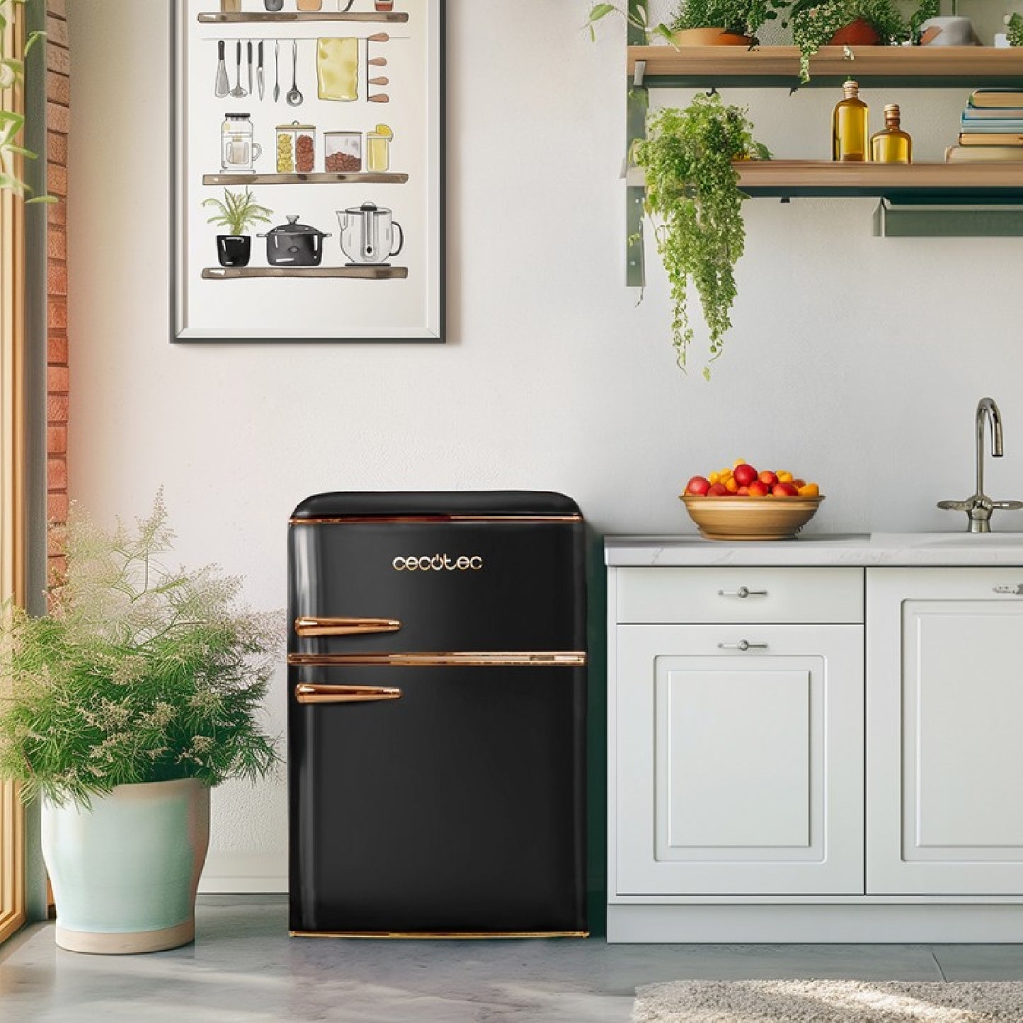 Cecotec Frigorífico Retro Bolero Coolmarket 2d Origin 86 Black E_1