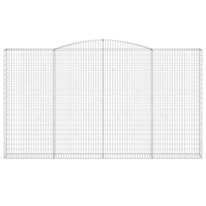 Cestas De Gaviones 9 Uds Forma De Arco Hierro 400x30x220/240 Cm_3