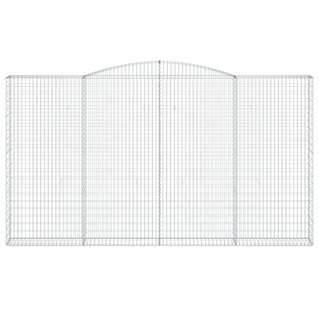 Cestas De Gaviones 8 Uds Forma De Arco Hierro 400x30x220/240 Cm_3