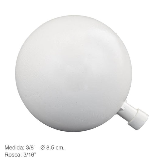 Boya Plastico 3/8 X  8,5 Ø Cm. Rosca 3/16