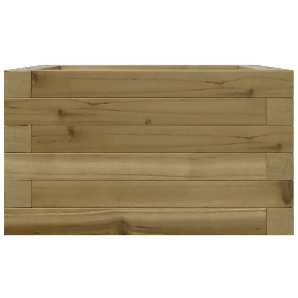 Jardinera De Madera De Pino Impregnada 40x40x23 Cm_4