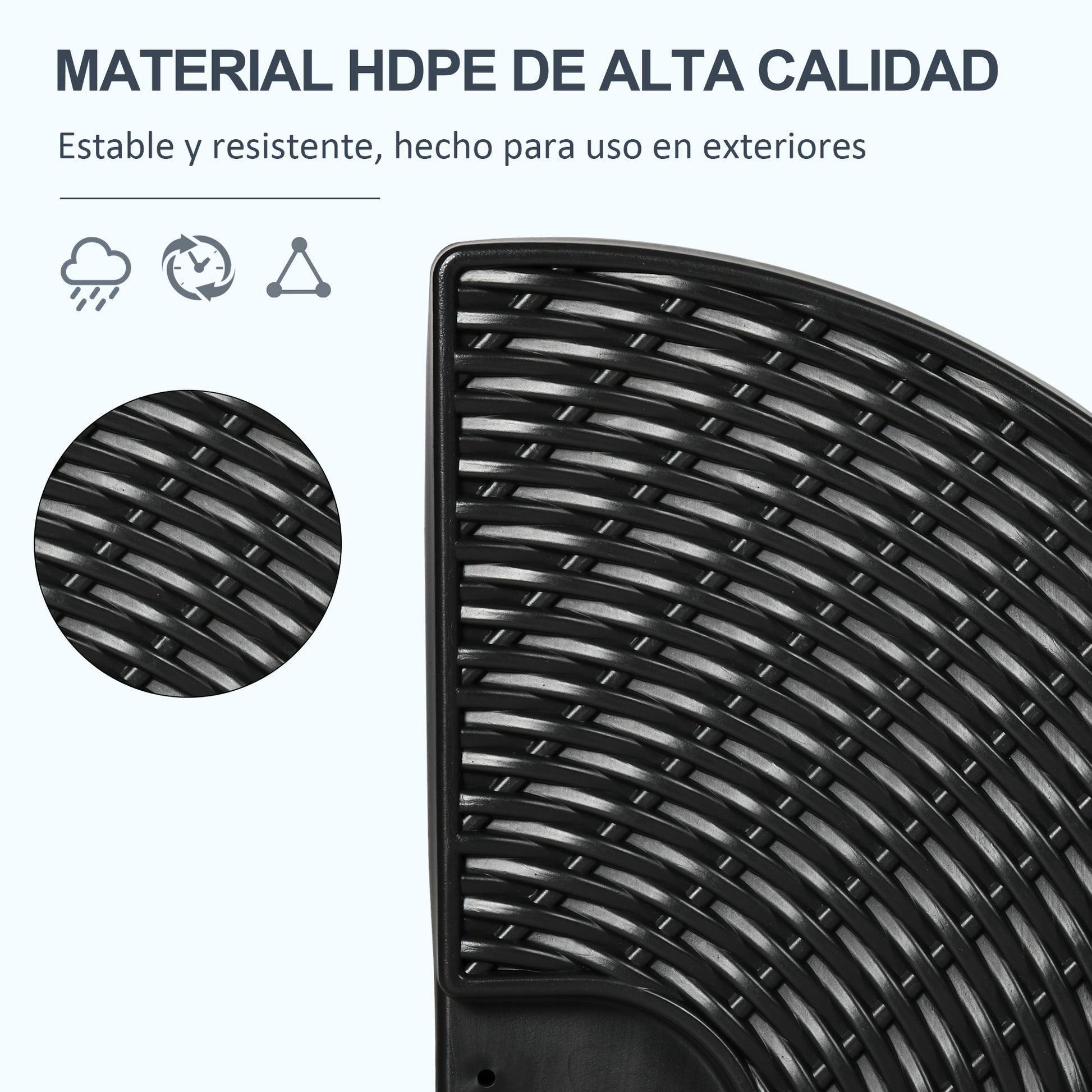Outsunny Base Para Sombrilla De 4 Piezas Rellenable Con Arena 68 Kg O Agua 52 L_5