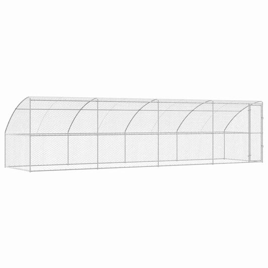 Refugio Para Perros 4 Pcs Plateado 8 X 2 X 2 M_0