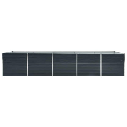 Arriate De Acero Galvanizado Gris Antracita 400x80x45 Cm_3