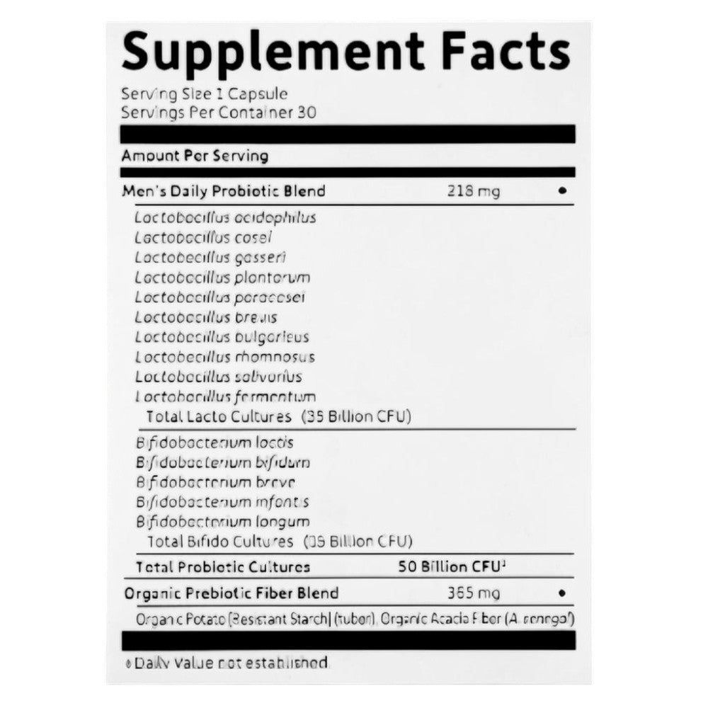 Dr. Formulated Probiotics Once Daily Men's 30 Caps_1