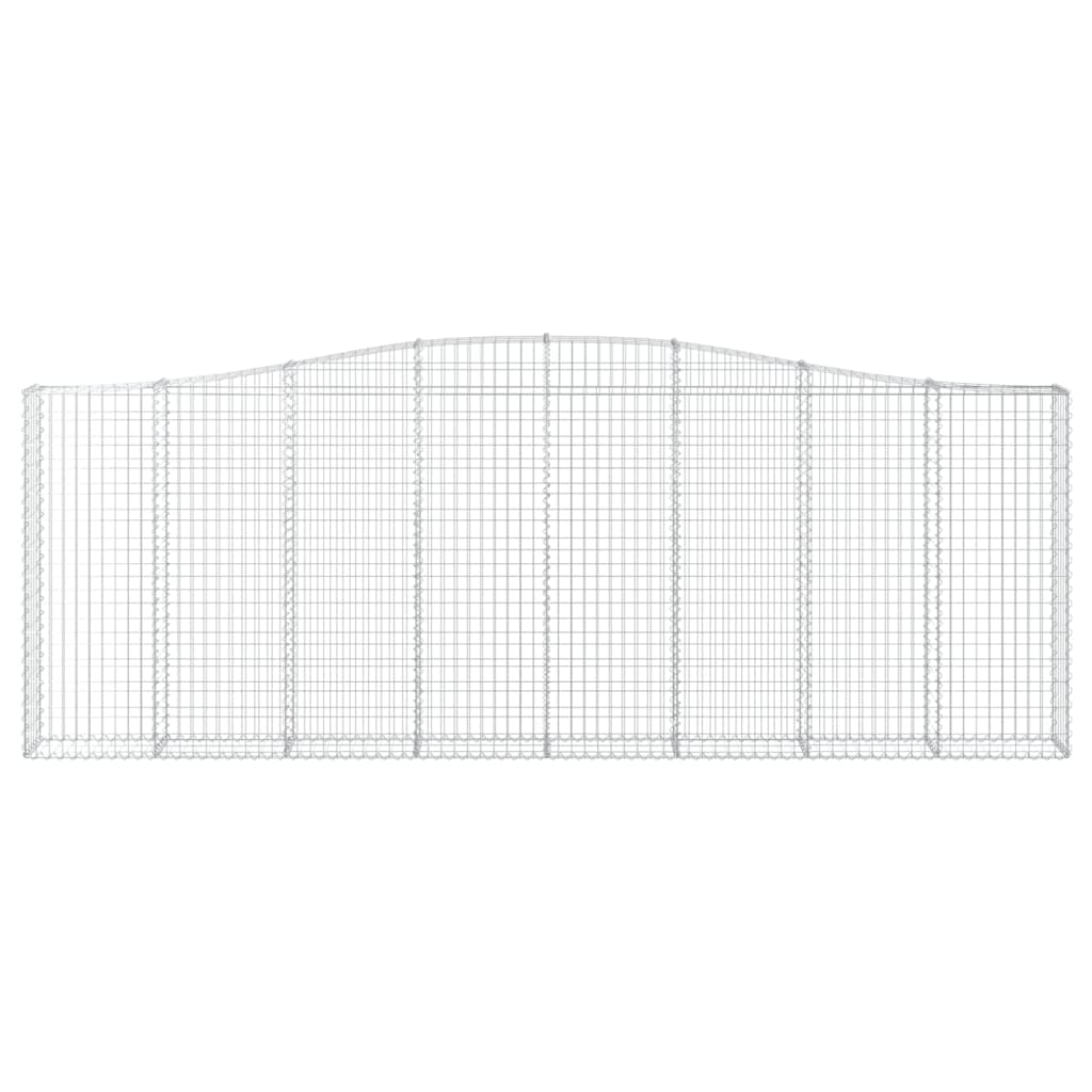 Cestas De Gaviones 10 Uds Forma De Arco Hierro 400x30x140/160cm_3