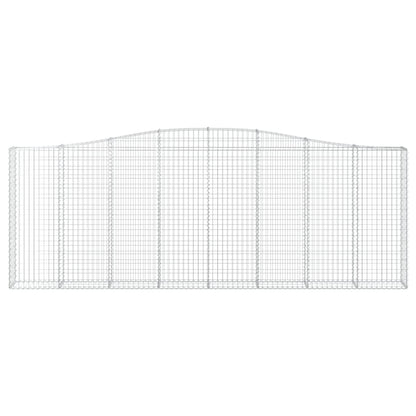 Cestas De Gaviones 3 Uds Forma De Arco Hierro 400x30x140/160 Cm_3