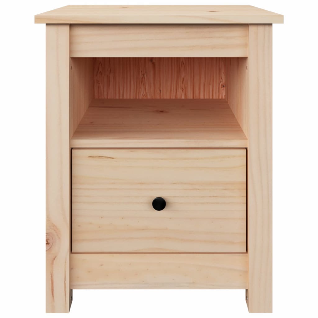 Mesitas De Noche 2 Uds Madera Maciza De Pino 40x35x49 Cm_4