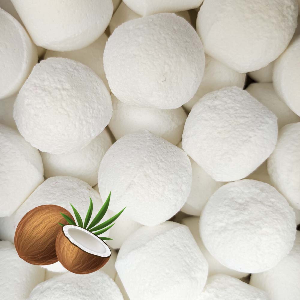 200 Mini Bombas Efervescentes Para Manicura Y Pedicura - Aroma: Coco - Pack Especial Profesionales_3
