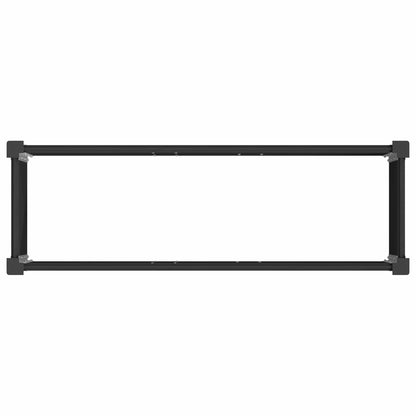 Arriate Elevado Negro 150 X 50 X 91 Cm Wpc Y Aluminio_4