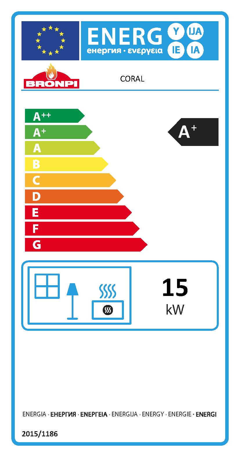 BRICOSOL ESTUFA DE PELLET BRONPI MODELO CORAL 15 KW CANALIZABLE COLOR PLATA_2