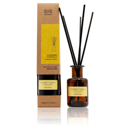 Ambientador Mikado Cachemir y Vainilla 1991 100 ml | Difusor de Varillas | Fragancia Dulce y Elegante | Hogar_0