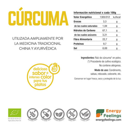 Cúrcuma em pó ECO Energy Feelings 1 kg