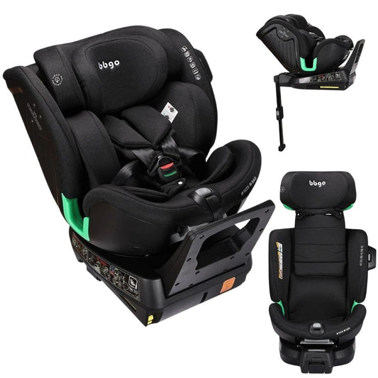 Silla De Coche Bbgo St5 Grupos 0-1-2-3 Para Niños De 40-150 Cm Isize Iso-fix 360 Black_0