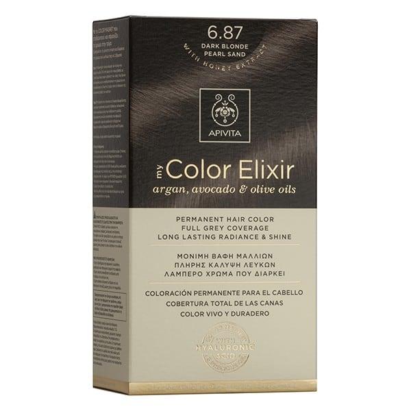 Tinta My Color Elixir N6.87 Louro Perolado Areia Escura Apivita