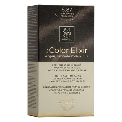 Tinta My Color Elixir N6.87 Louro Perolado Areia Escura Apivita