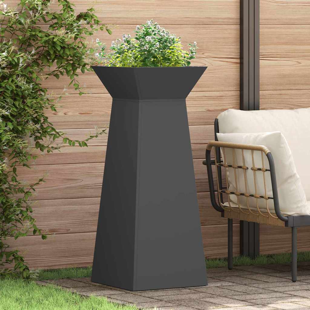 Maceta Pilar Negro 40 X 40 X 100 Cm_1