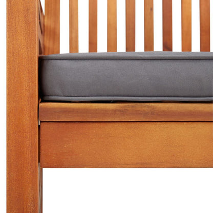 Vidaxl Silla De Comedor Para Jardín Con Cojín Madera Maciza De Acacia_4