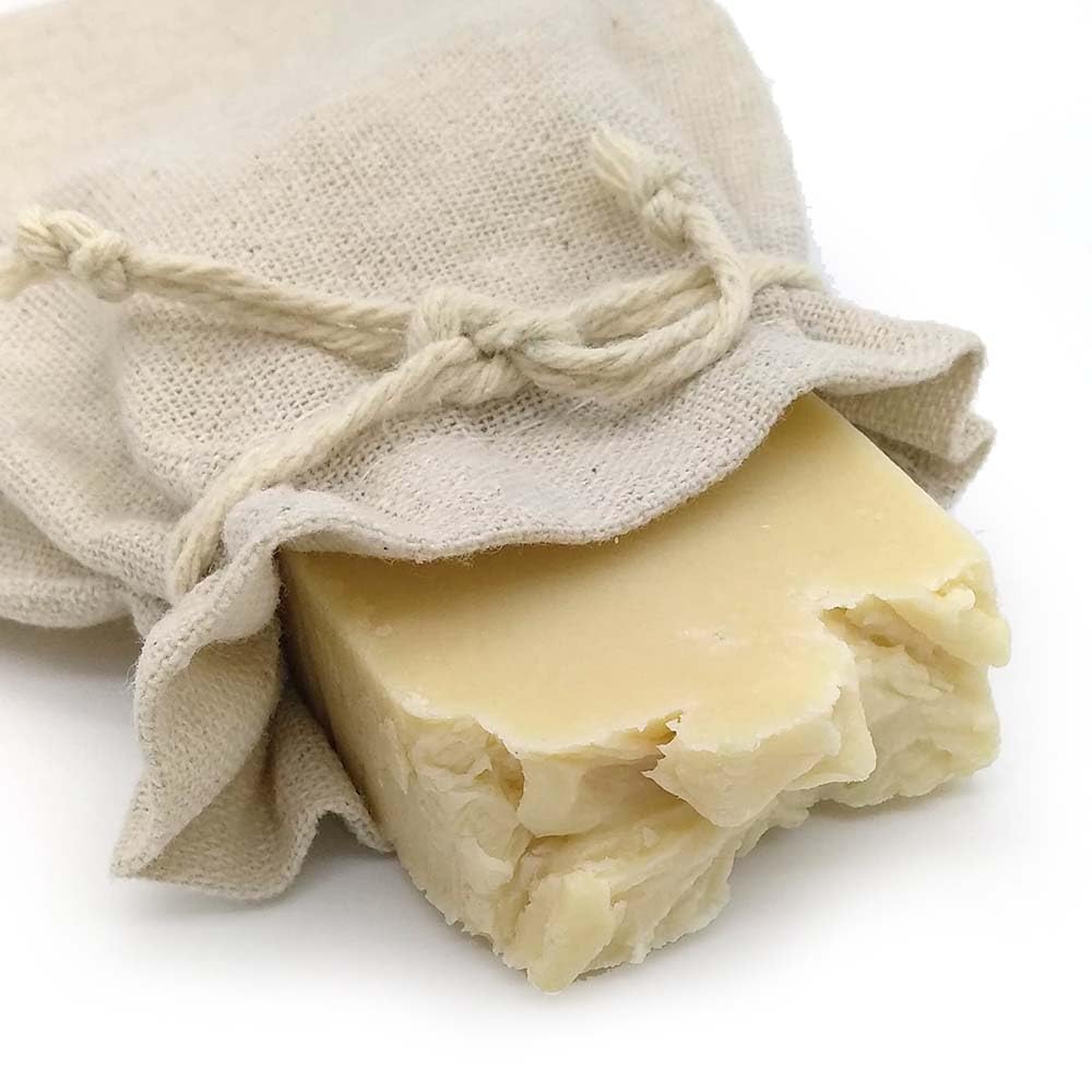 Jabón Natural Leche Cabra 90g En Bolsa Regalo De Yute - Hidrata Piel Seca Y Agrietada - Piel Madura, Previene Arrugas_0