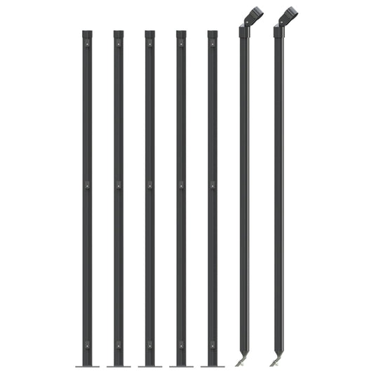 Cerca De Alambre Con Brida Gris Antracita 1x10 M / Vetonek_0