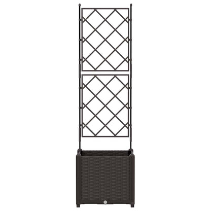 Vidaxl Maceta De Jardín Con Enrejado Marrón 40 X 40 X 143 Cm Pp_4
