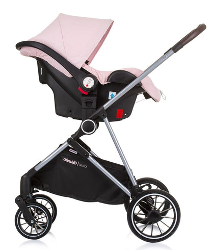 Carrito De Bebé Trio Convertible Aura Hasta 22 Kg Flamingo_4