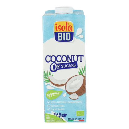 Bebida de coco sem açúcar Isola Bio 1L