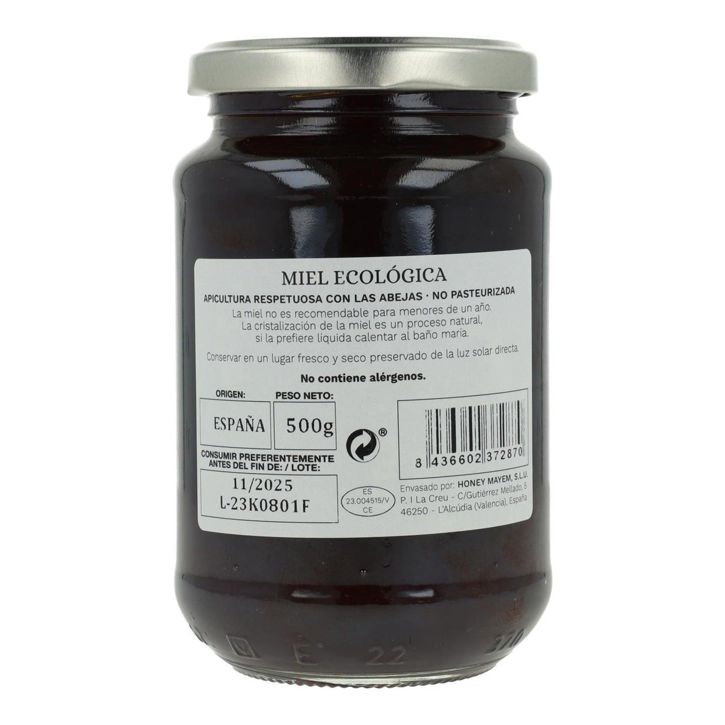 Mel de castanha biológico Mayem 500 g