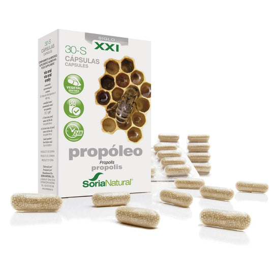 30-S Própolis libertação prolongada Soria Natural 30 cápsulas
