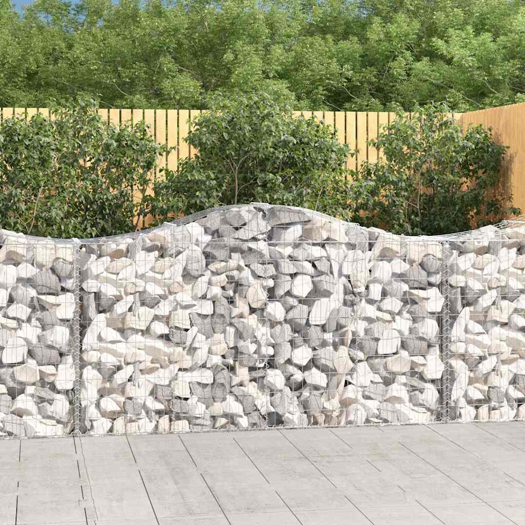 Cestas De Gaviones 8 Uds Forma De Arco Hierro 200x50x100/120cm_1