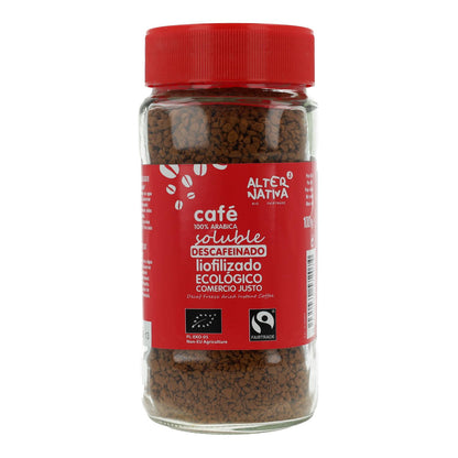 Café instantâneo descafeinado liofilizado Bio Alternative, 100g