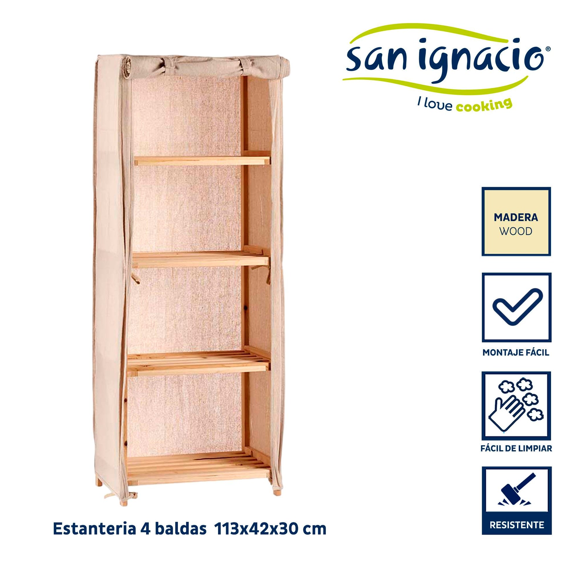 Estantería Tela Natural Kipit – Solución Chic Y Versátil Para Tu Hogar_1