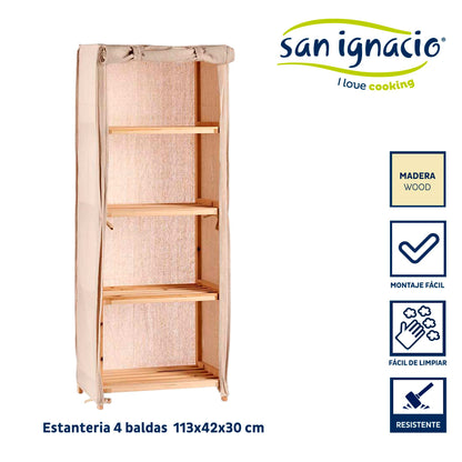 Estantería Tela Natural Kipit – Solución Chic Y Versátil Para Tu Hogar_1