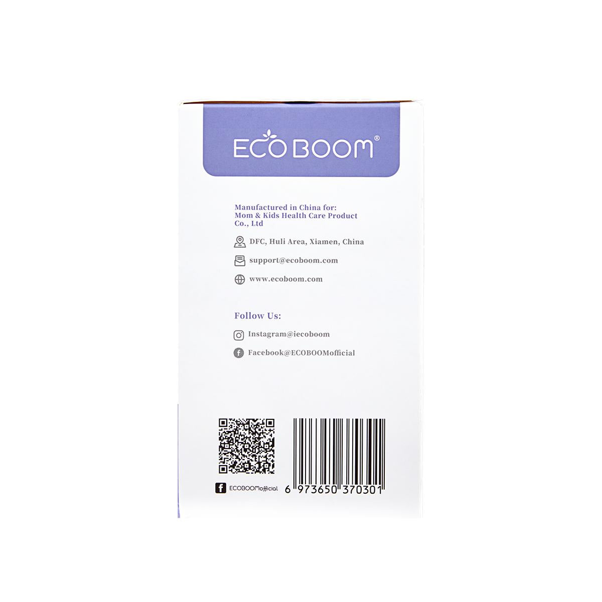 Almofadas de fibra de bambu biodegradáveis ​​Super Ecoboom, 8 unidades