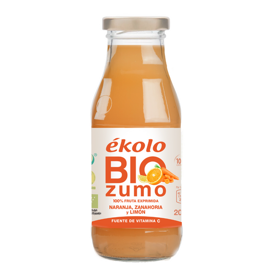 Sumo de Laranja e Cenoura Biológico Ékolo 200 ml 