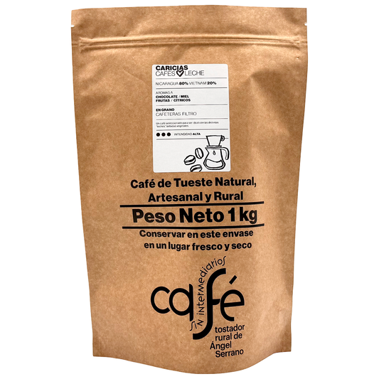 Cafe Sin Intermediarios Café Nicaragua Caricias En Grano Para Filtro 1 Kg_0