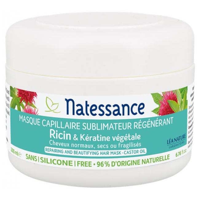 Natessance 200 ml máscara capilar regeneradora e sublimadora de queratina vegetal