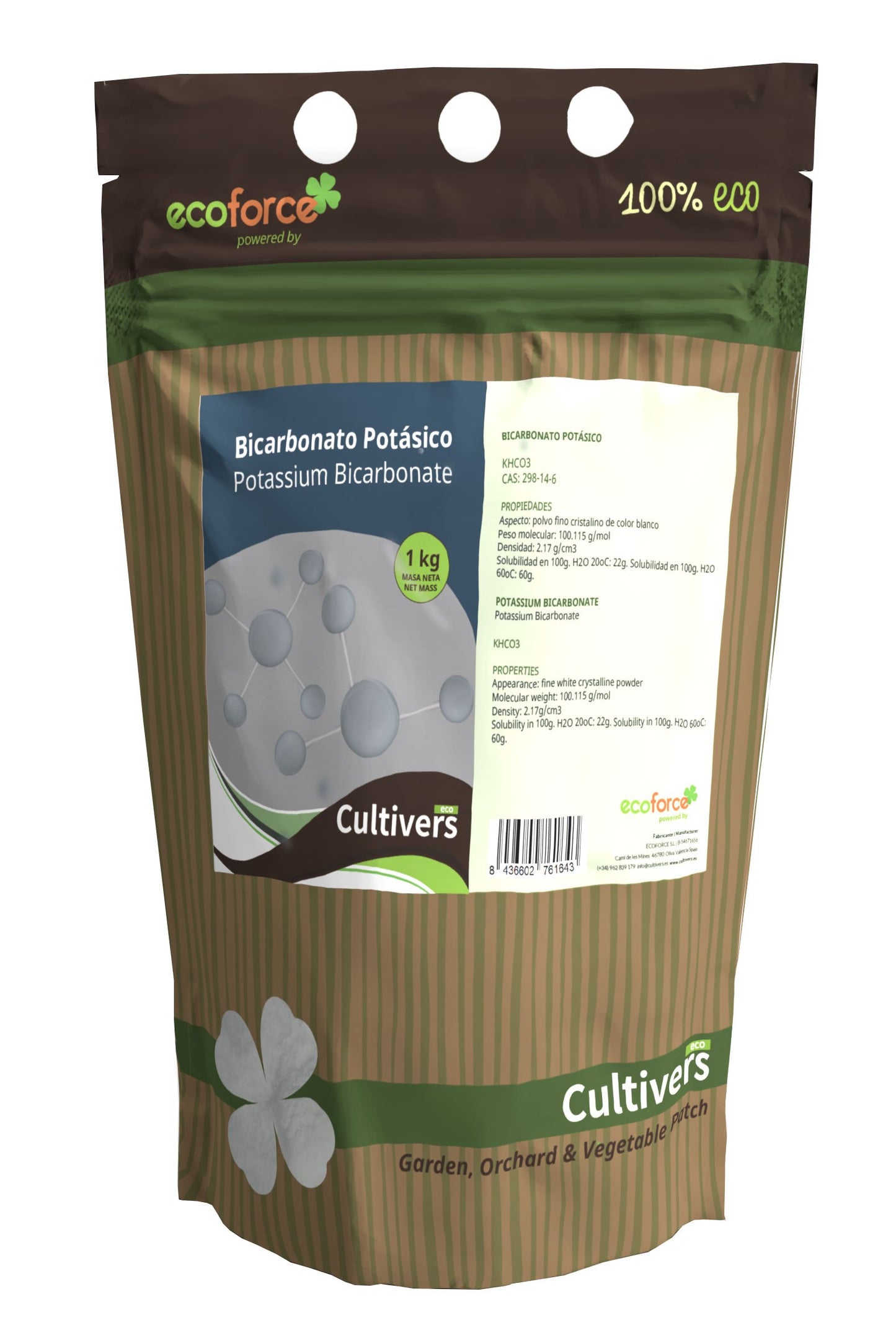 Bicarbonato De Potasio Cultivers 250 G_0